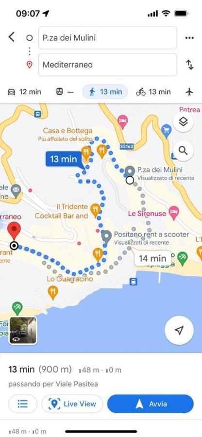 Casa Coppelia B&B Positano Exteriér fotografie